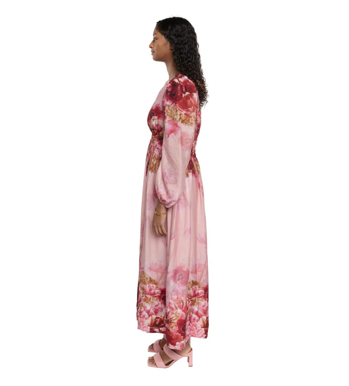 Sheike Swan Lake Dress Pink Print Size 16 - Image 2