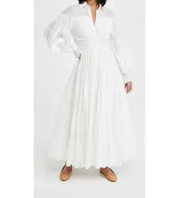 Aje Serenity Maxi Dress White Size 8 for rent on The Volte - image 1