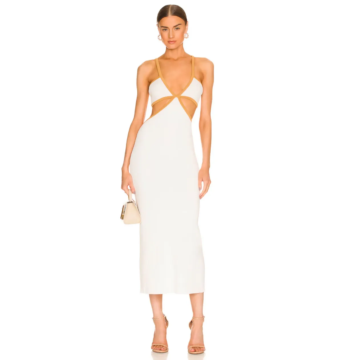 Significant Other Adi Midi Dress White Size 8 for rent on The Volte - main image