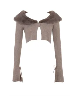 House Of CB Dahlia Cashmere Cardigan Beige Size AU 14 for rent on The Volte - image 4