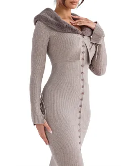 House Of CB Dahlia Cashmere Cardigan Beige Size AU 14 for rent on The Volte - image 2