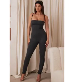 House of CB Luisa Loungewear Jumpsuit Charcoal Size Au 14 for rent on The Volte - image 1