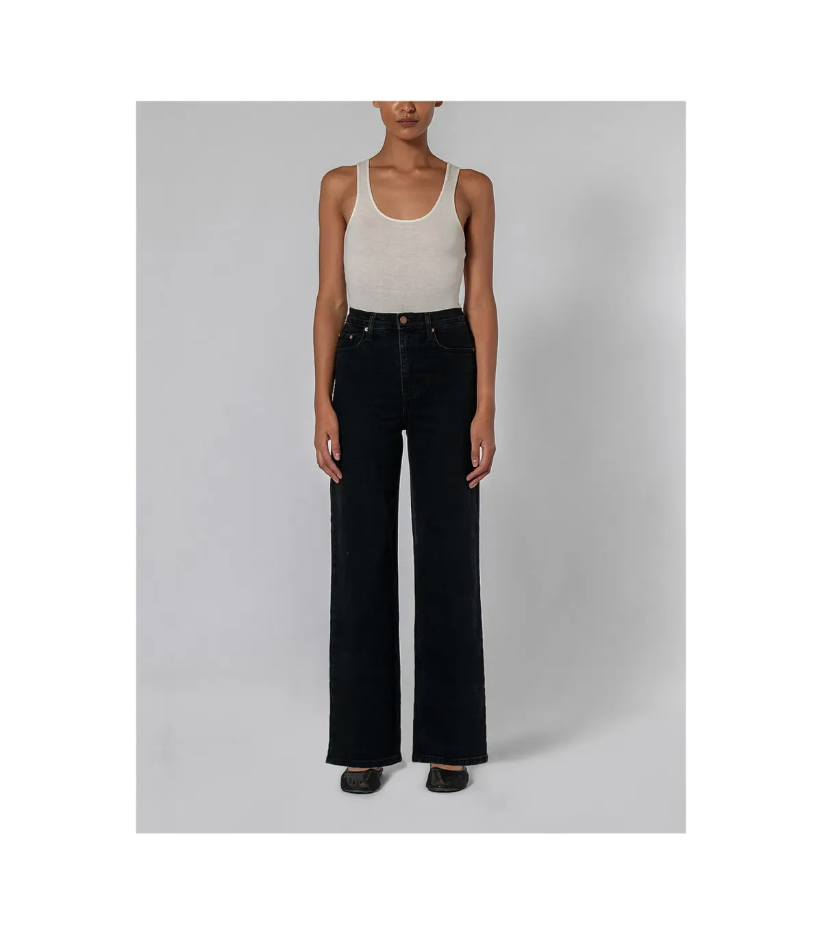 Nobody Denim Milla Wide Leg 32" Long Jean Black Size AU 10 - Image 1