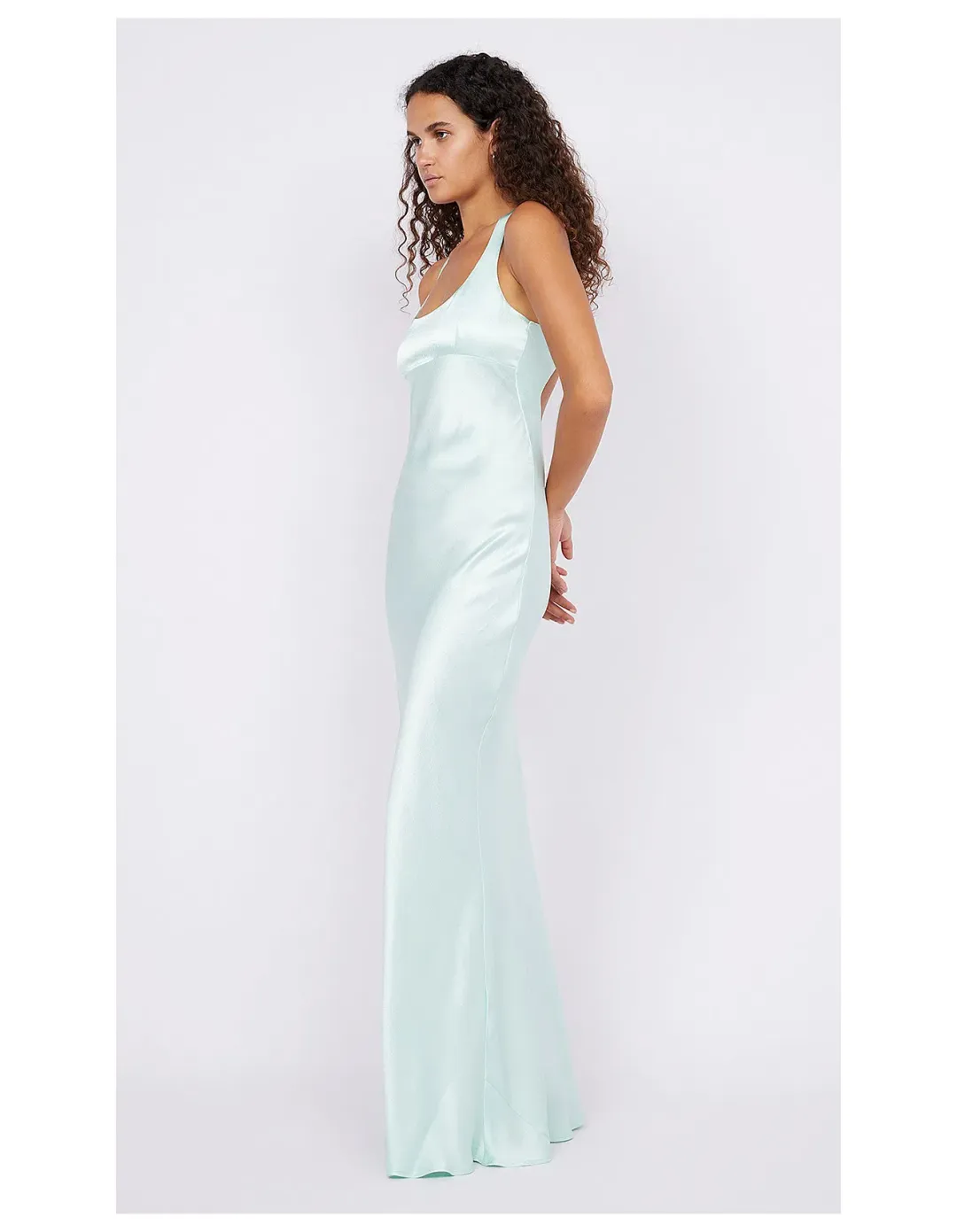 Bec & Bridge Maxina Crossover Maxi Dress Mint Size AU 12 for rent on The Volte - main image