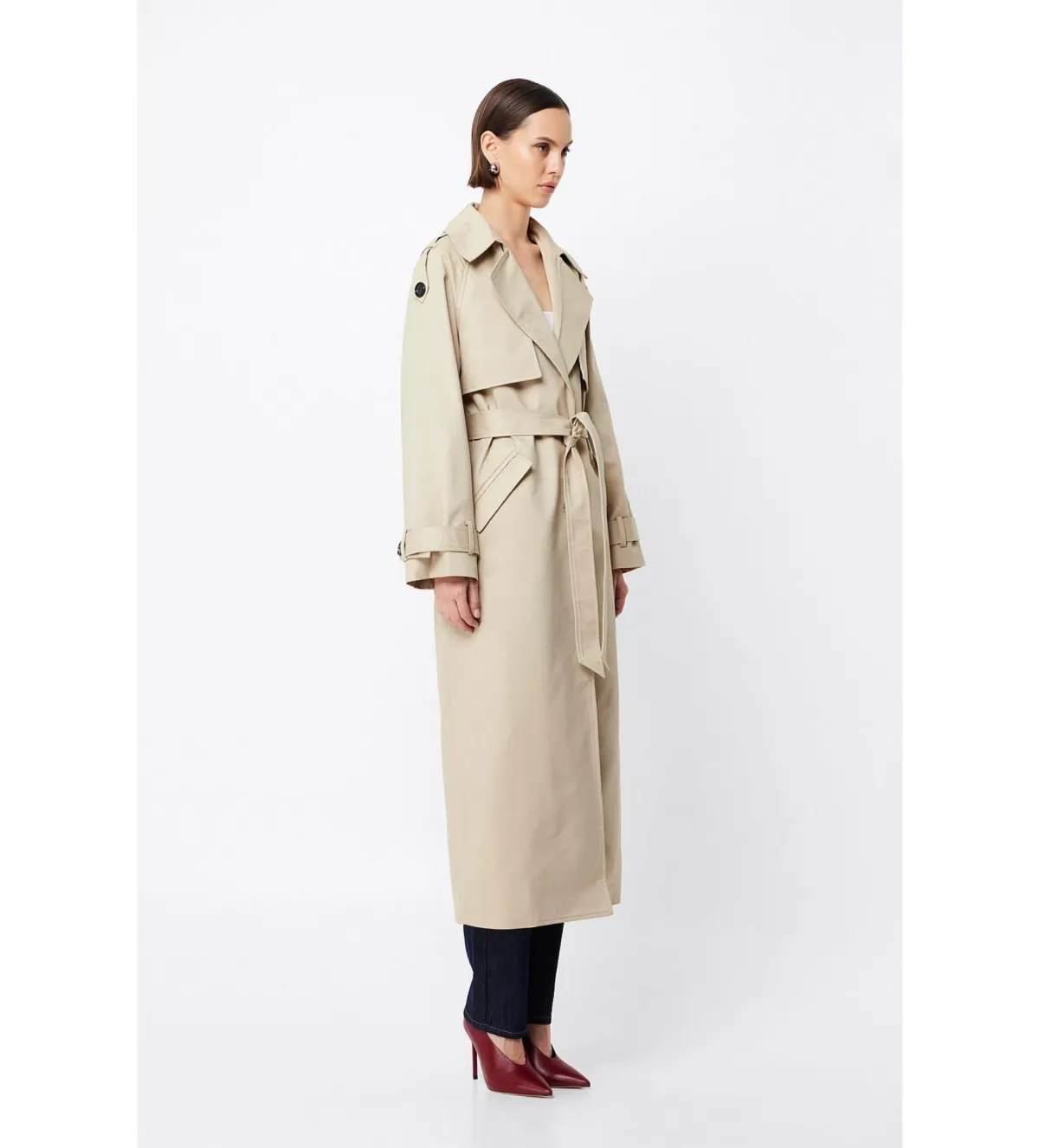 Mossman Franklin Trench Coat in Natural Size AU 8 - Image 3