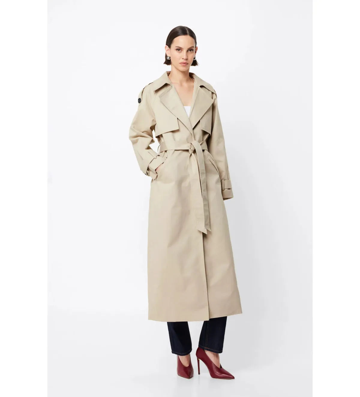 Mossman Franklin Trench Coat in Natural Size AU 8 - Image 1