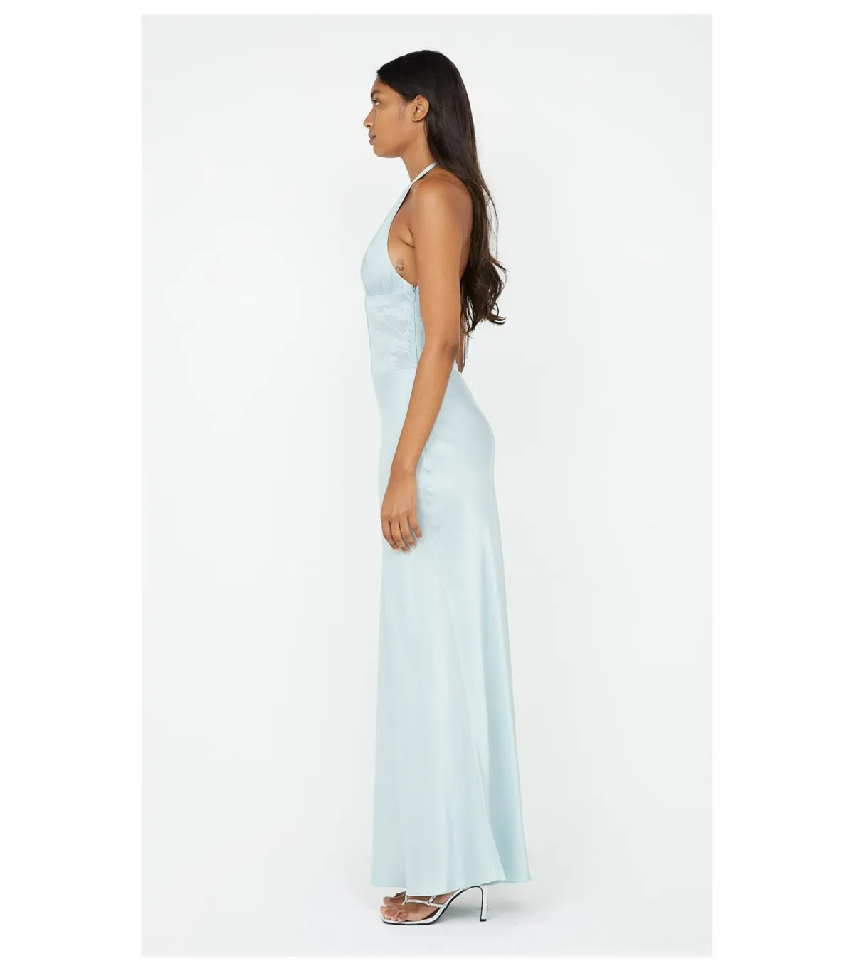 Bec & Bridge Akari Halter Dress Cloud Blue Size AU 6 - Image 3