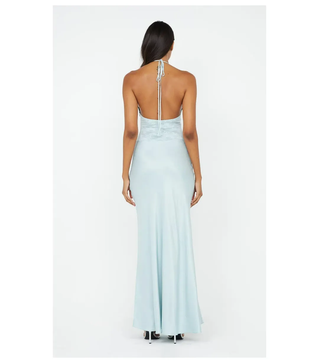 Bec & Bridge Akari Halter Dress Cloud Blue Size AU 6 for rent on The Volte - main image
