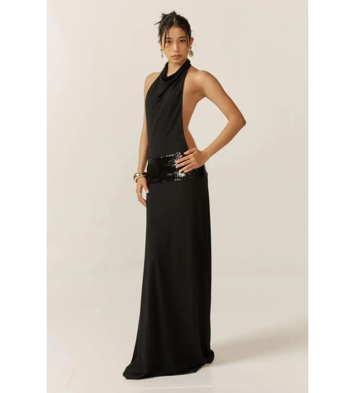 Ance Gria Adele Gown Black Size AU 8 - Image 2