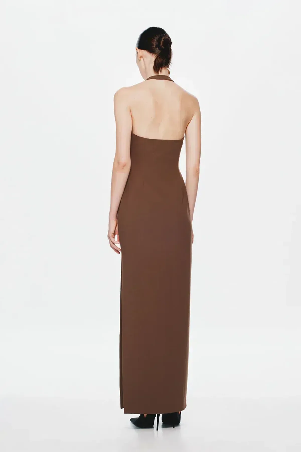 Misha The Alusia Maxi Dress Mink Brown Size 10/M - Image 5