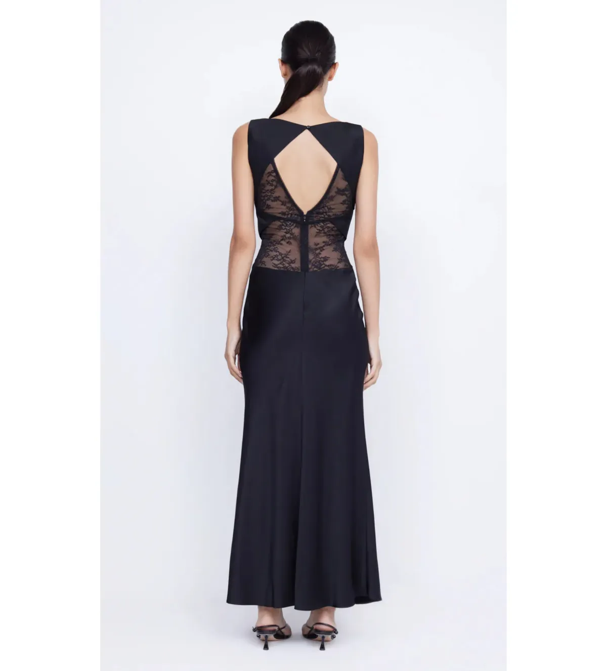Bec & Bridge Juliette V Neck Maxi Dress in Black Size AU 12 - Image 3