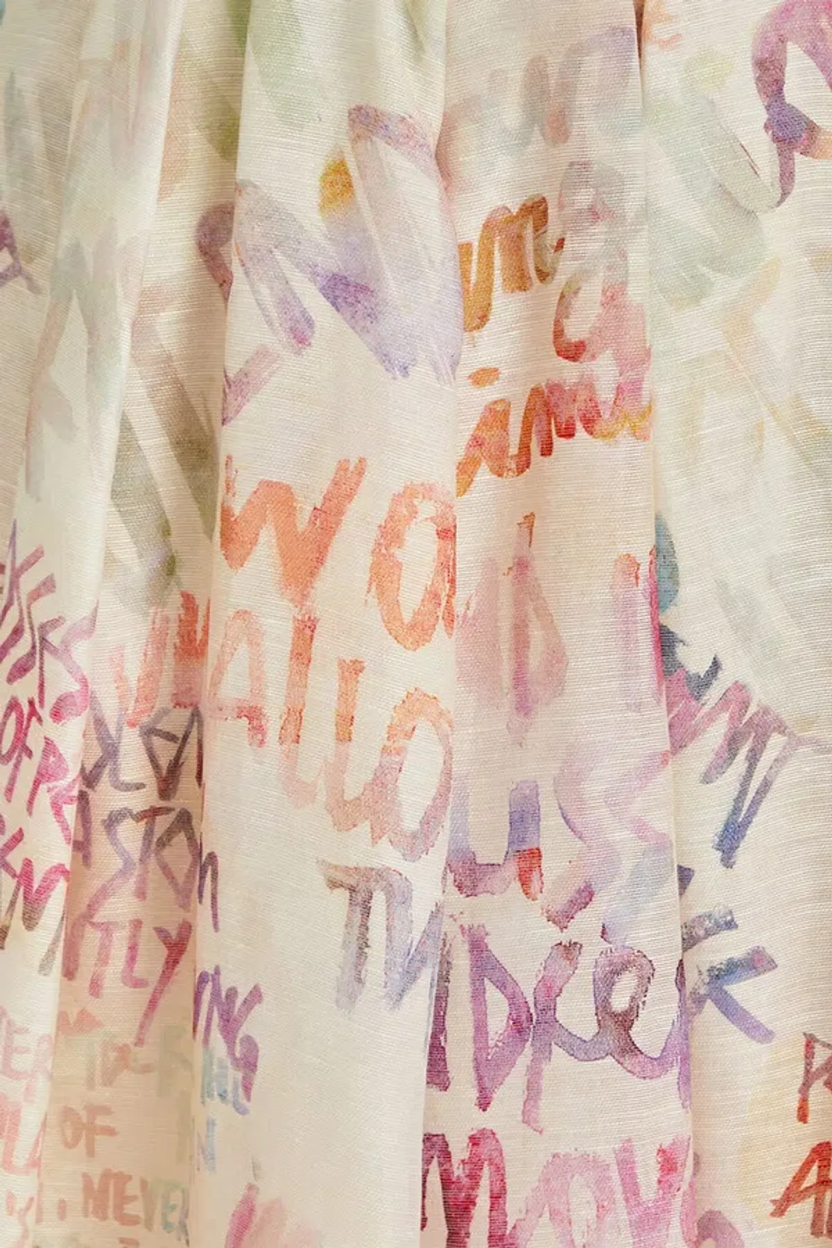 Zimmermann Dancer Gathered Maxi Skirt Ivory Graffiti Size 1 / AU 10 - Image 4