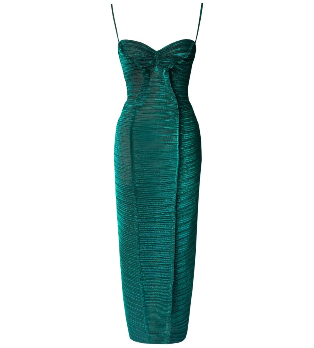 Georgia Hardinge Element Maxi Dress Bottle Green Size AU 10 for rent on The Volte - main image