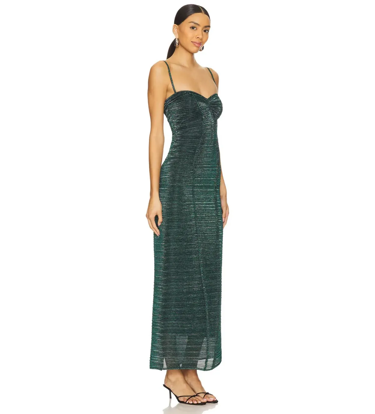 Georgia Hardinge Element Maxi Dress Bottle Green Size AU 10 - Image 2