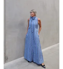 Camilla And Marc Maxi Dress Atoll Stripe Size 12 for rent on The Volte - image 1