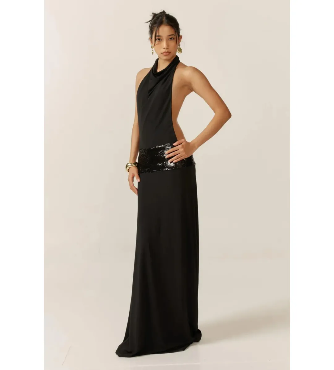 Ance Gria Adele Gown Black Size XS/AU 6 for rent on The Volte - main image