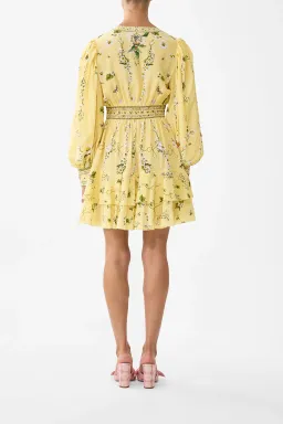 Camilla Button Front Frill Dress in Yellow Size XXL / AU 18 for rent on The Volte - image 3