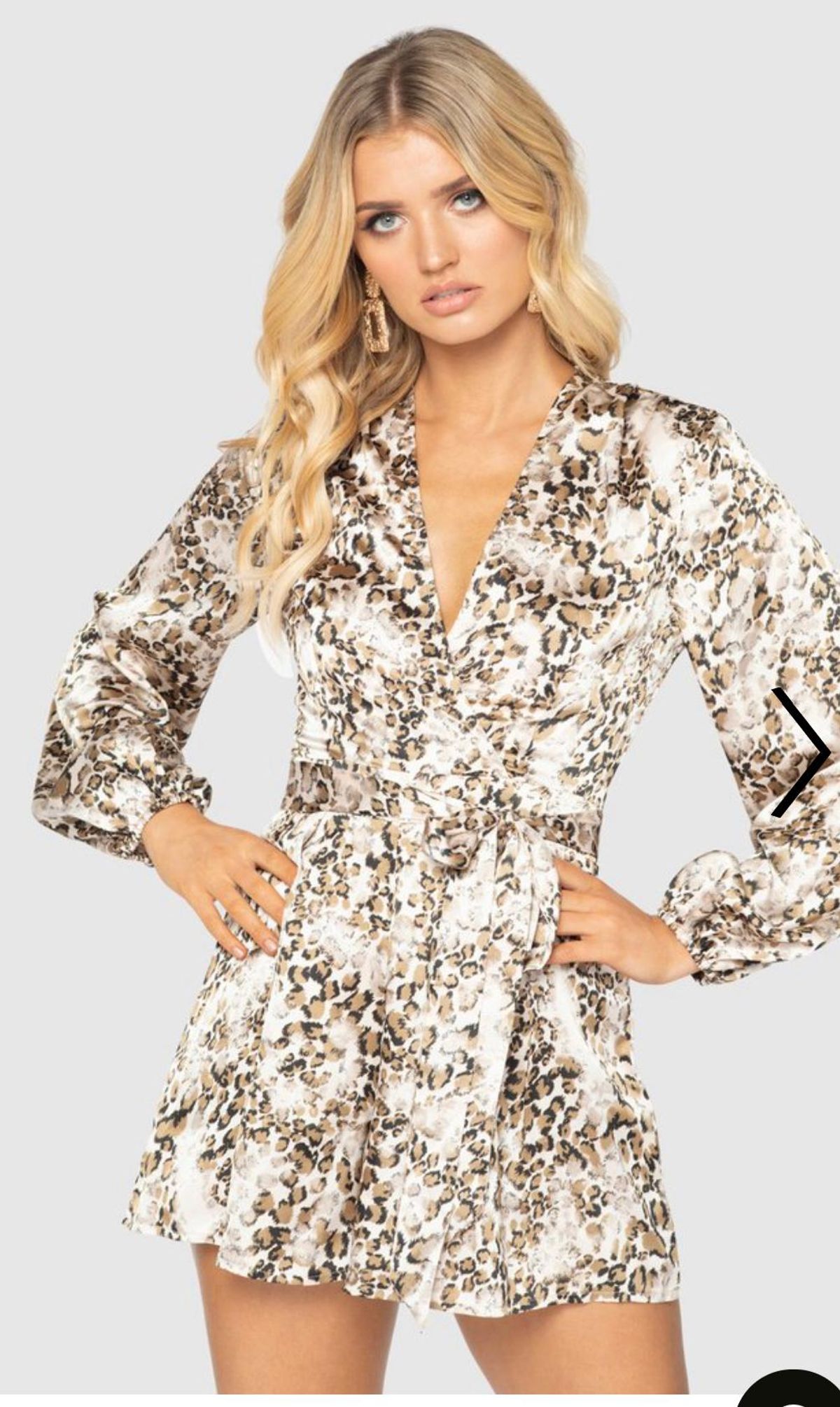 Pilgrim Remy Playsuit Leopard Print Size 10 - Image 4