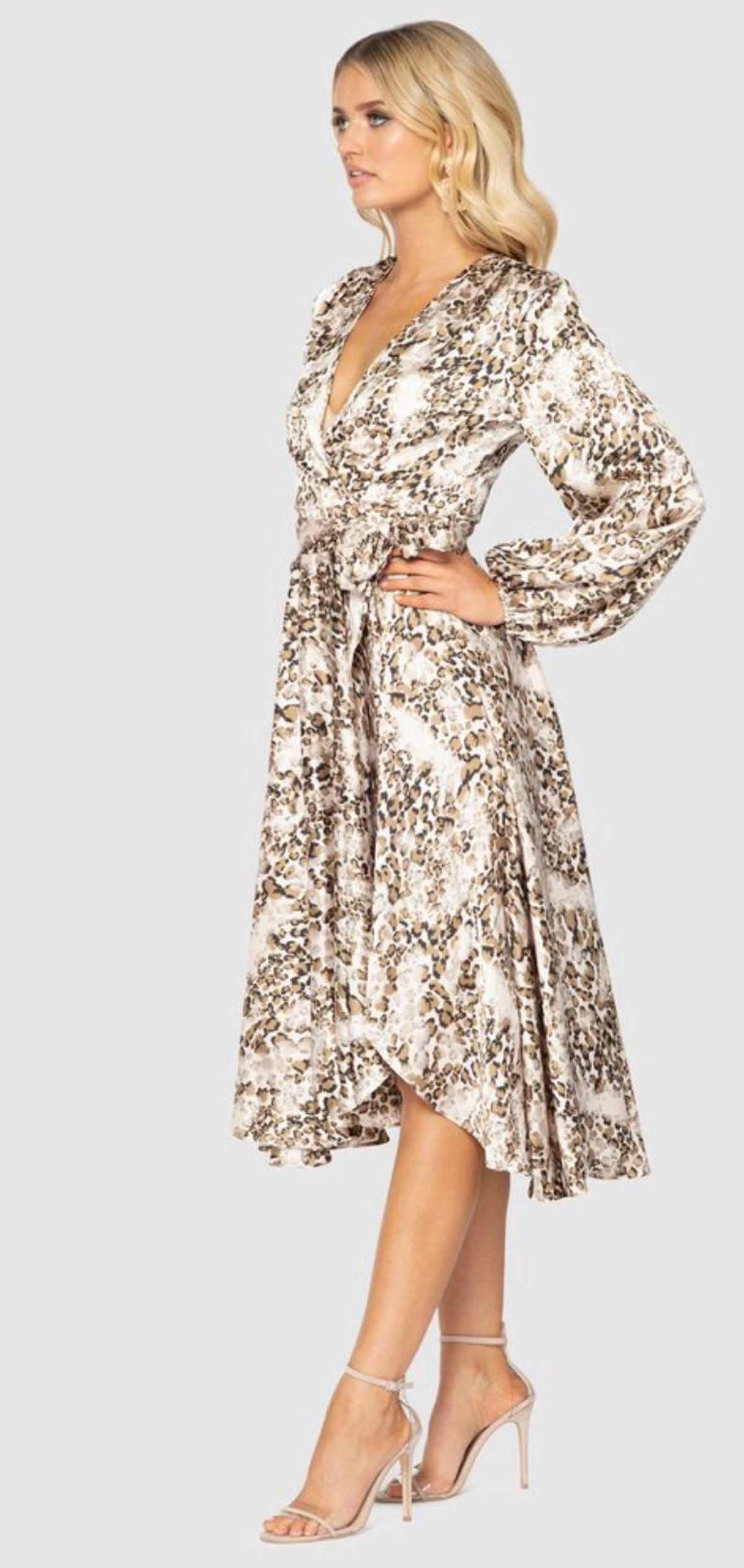 Pilgrim Tony Dress Leopard Print Size 10 - Image 2