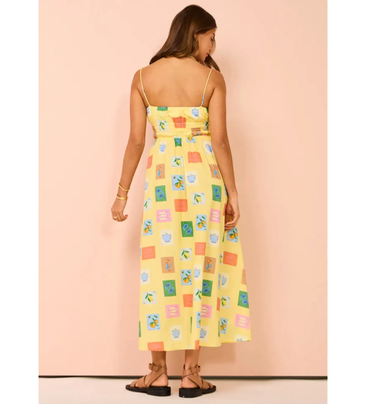 Palm Noosa West Dress in Yellow Emblem Size AU 10 - Image 3