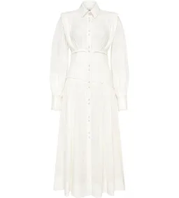 Aje Utopia Long Sleeve Maxi Dress White Size 8 for rent on The Volte - image 5