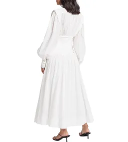 Aje Utopia Long Sleeve Maxi Dress White Size 8 for rent on The Volte - image 4