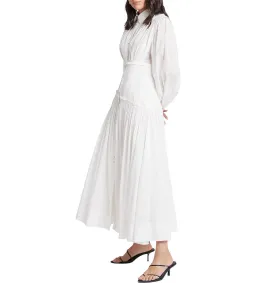 Aje Utopia Long Sleeve Maxi Dress White Size 8 for rent on The Volte - image 2