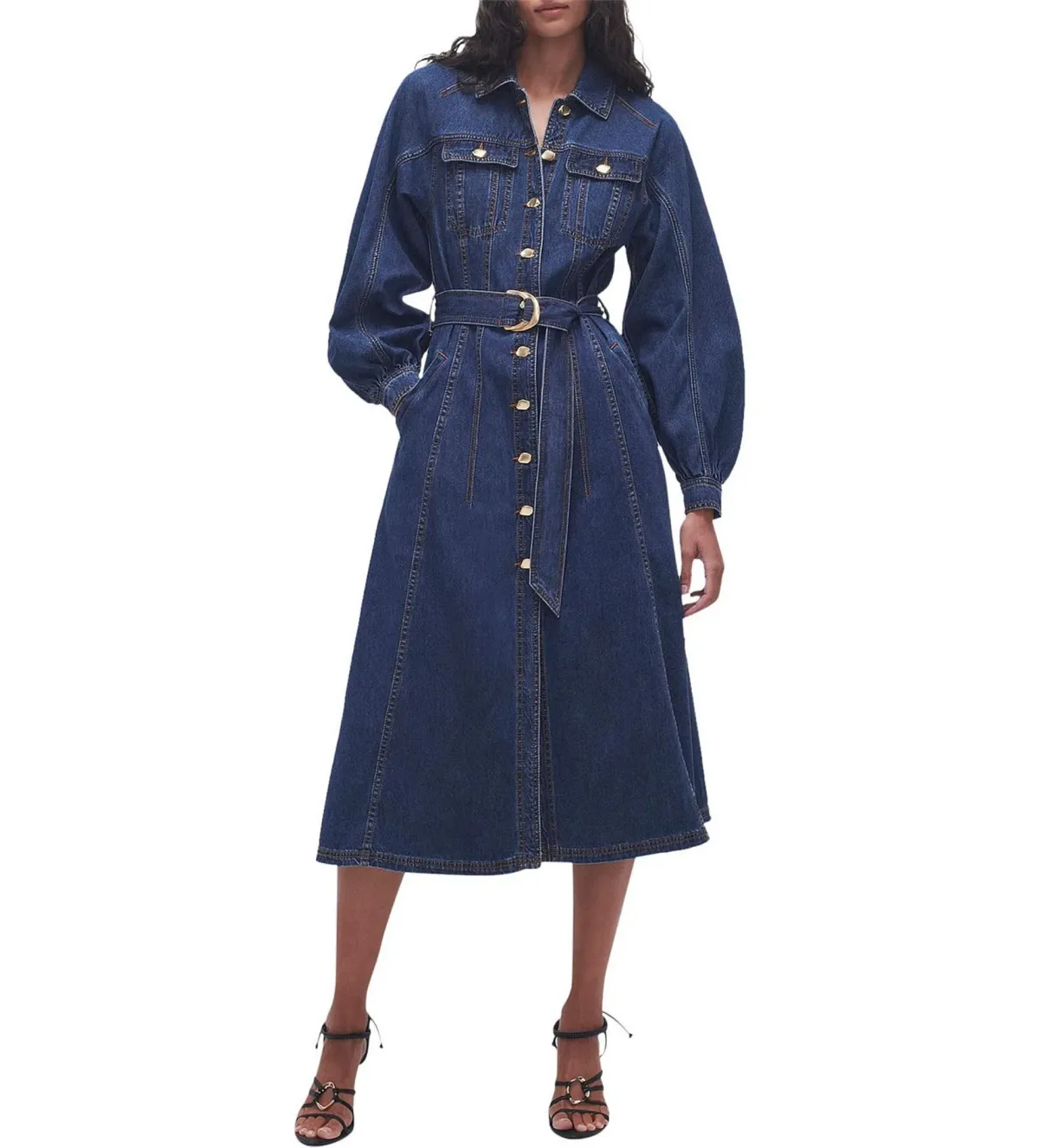 Aje Colorado Denim Midi Dress Size XXS / AU 4 - Image 1