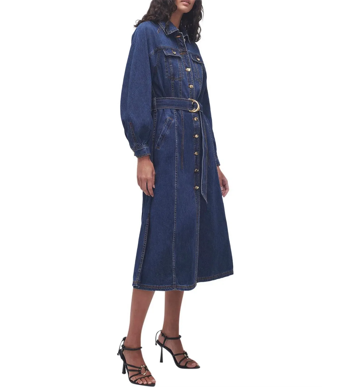 Aje Colorado Denim Midi Dress Size XXS / AU 4 - Image 2