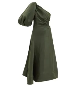 Aje Concept One Shoulder Dress Green Size 0 / Size AU 8 for rent on The Volte - image 1
