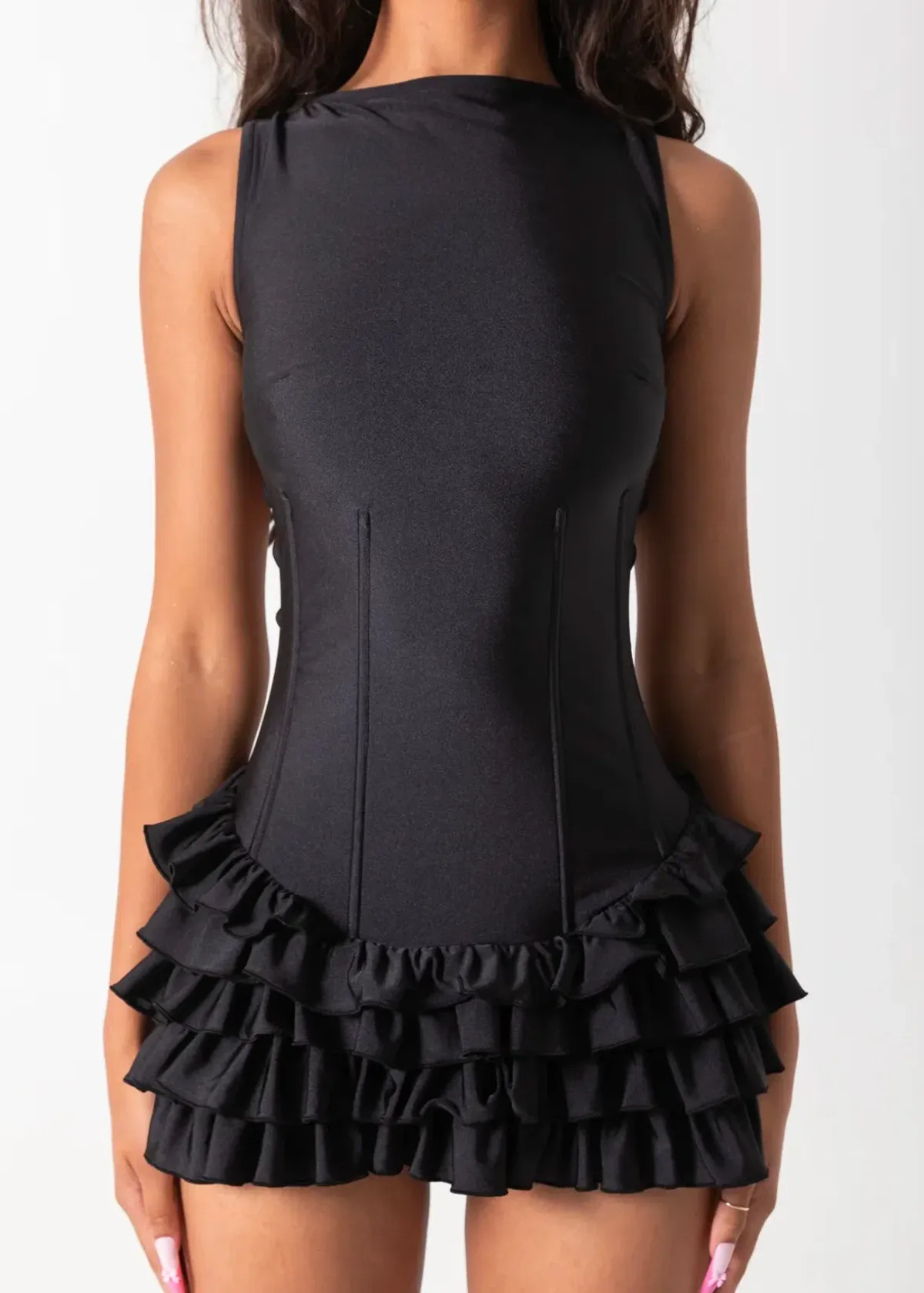 Bye Bambi Madison Mini Dress Black Size AU 10 - Image 6