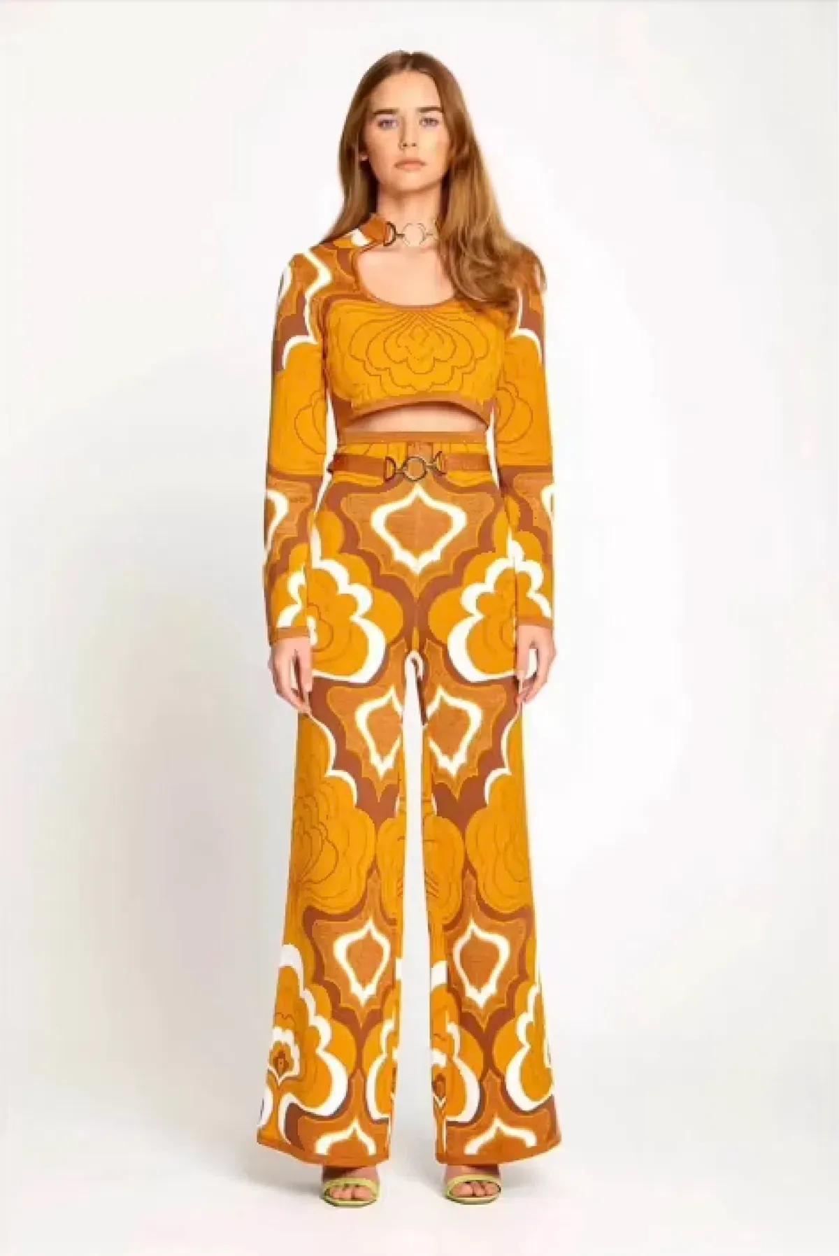 Alice McCall In Music Knit 70s Print Top Multi Size M / AU 10 for rent on The Volte - main image