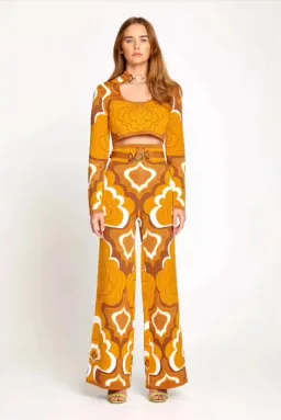 Alice McCall In Music Knit 70s Print Top Multi Size M / AU 10 for rent on The Volte - image 1