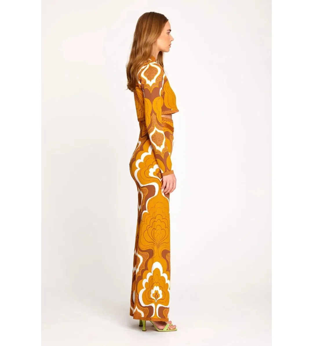 Alice McCall In Music Knit 70s Print Top Multi Size M / AU 10 for rent on The Volte - main image