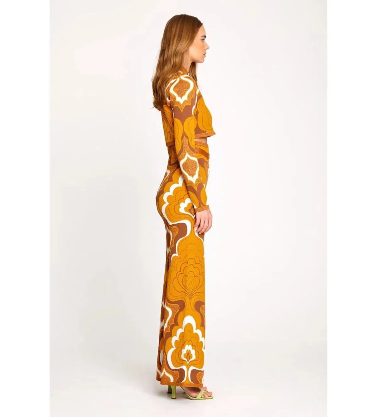 Alice McCall In Music Knit 70s Print Top Multi Size M / AU 10 - Image 3