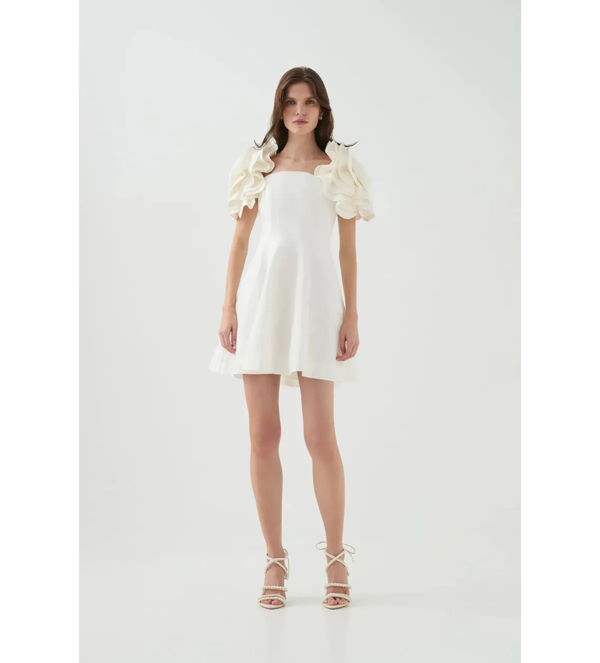 Aje Twyla Mini Dress Ivory Size AU 12 - Image 1