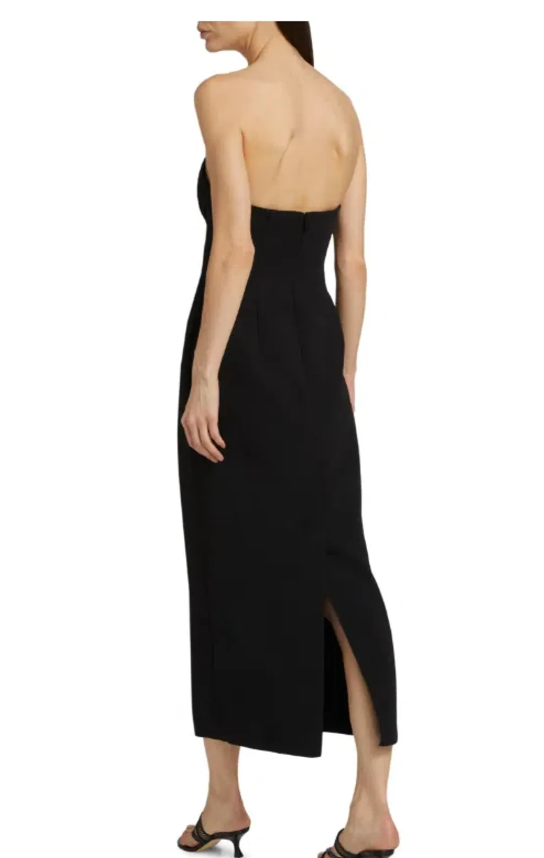Acler Whitnell Bandeau Midi Dress Black Size AU 10 for rent on The Volte - main image