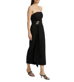 Acler Whitnell Bandeau Midi Dress Black Size AU 12 for rent on The Volte - image 1