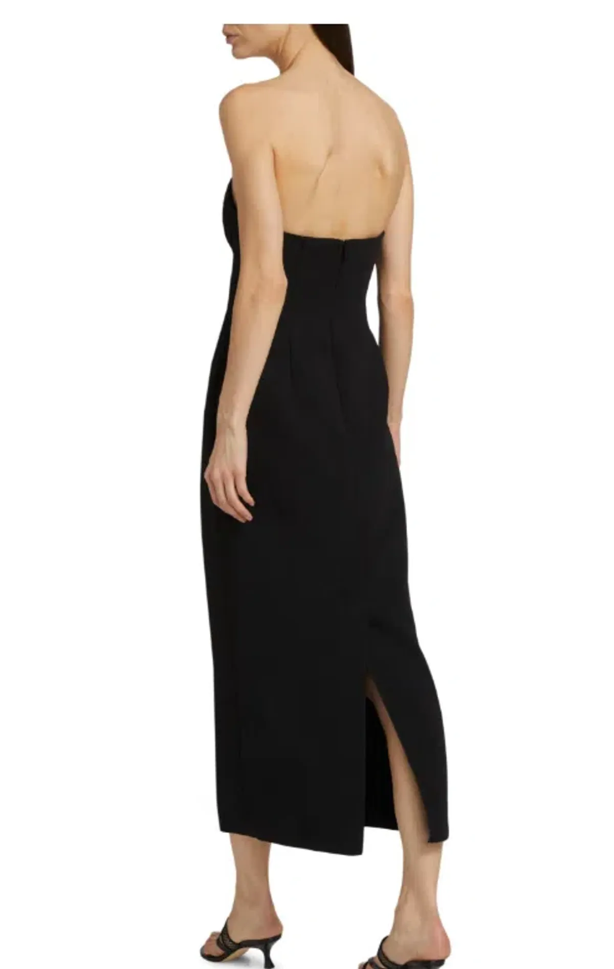Acler Whitnell Bandeau Midi Dress Black Size AU 12 - Image 2