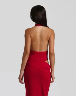 Natalie Rolt Becca Bodysuit & Skirt Maxi Cherry Size AU 8 for rent on The Volte - image 4