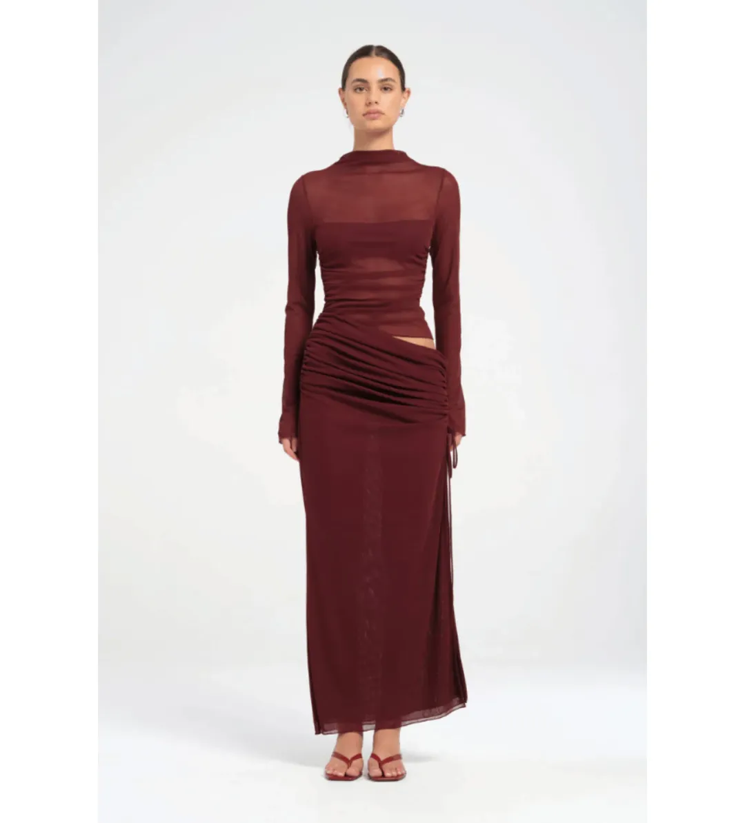 Benni Mable Maxi Dress in Plum Size 10 for rent on The Volte - main image