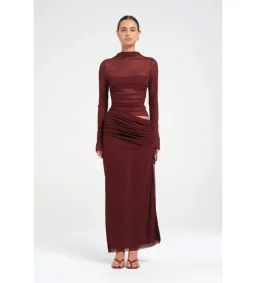 Benni Mable Maxi Dress in Plum Size 10 for rent on The Volte - image 1
