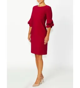 Anthea Crawford Rosie Flame Knee-Length Dress Red Size AU 14 for rent on The Volte - image 2