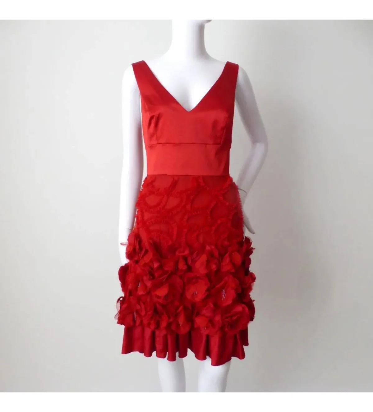 Alannah Hill Kick up a Storm Mini Dress Red Size 8 - Image 2