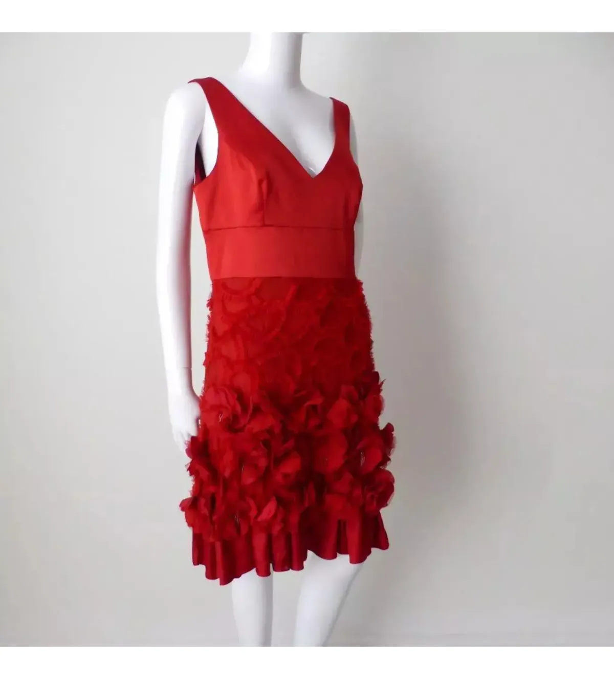 Alannah Hill Kick up a Storm Mini Dress Red Size 8 - Image 3