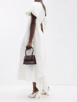 Aje Arista Tulip Sleeve Midi Dress Ivory Size AU 16 for rent on The Volte - image 4