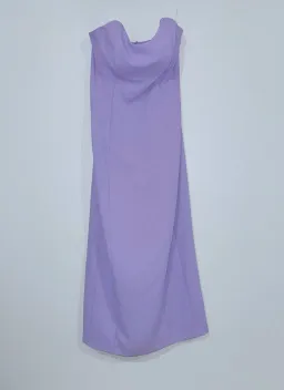 Kookai Oyster Strapless Midi Dress Lilac Size 12 for rent on The Volte - image 2