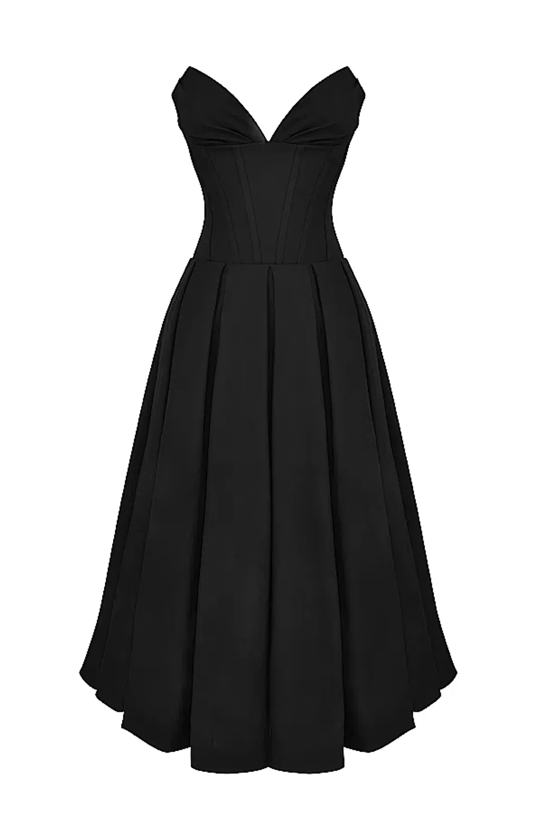 House of CB Lady Strapless Midi Dress in Black Size L / AU 12 regular cup for rent on The Volte - main image