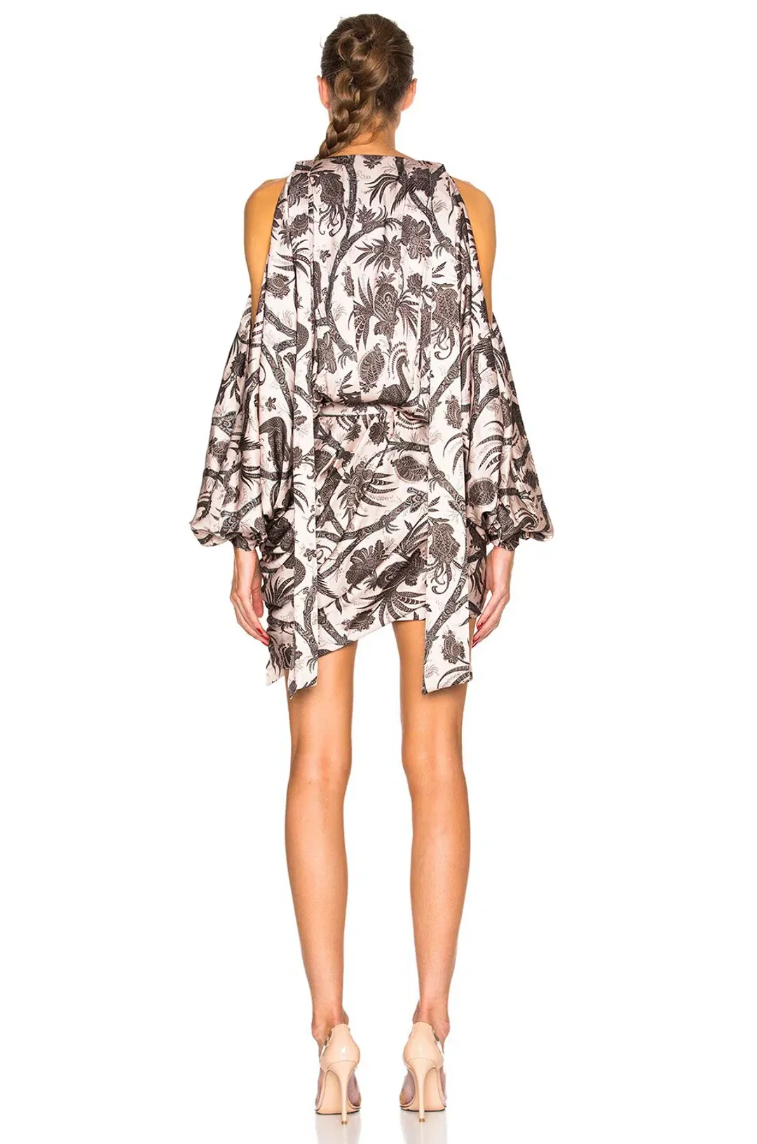 Zimmermann Karmic Billow Mini Dress Bird Chintz Size 8 for rent on The Volte - main image