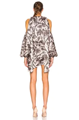 Zimmermann Karmic Billow Mini Dress Bird Chintz Size 8 for rent on The Volte - image 2